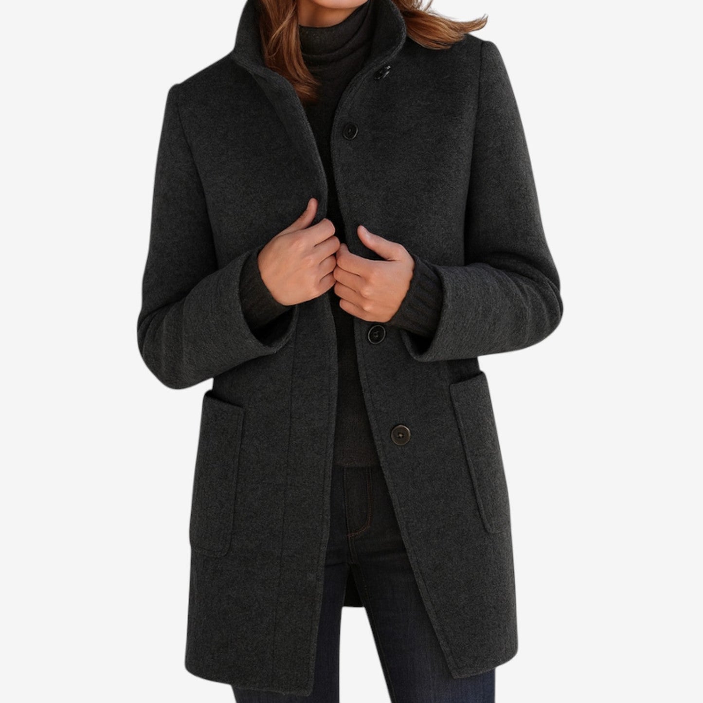 Mélorine™ Manteau Classique en Mélange