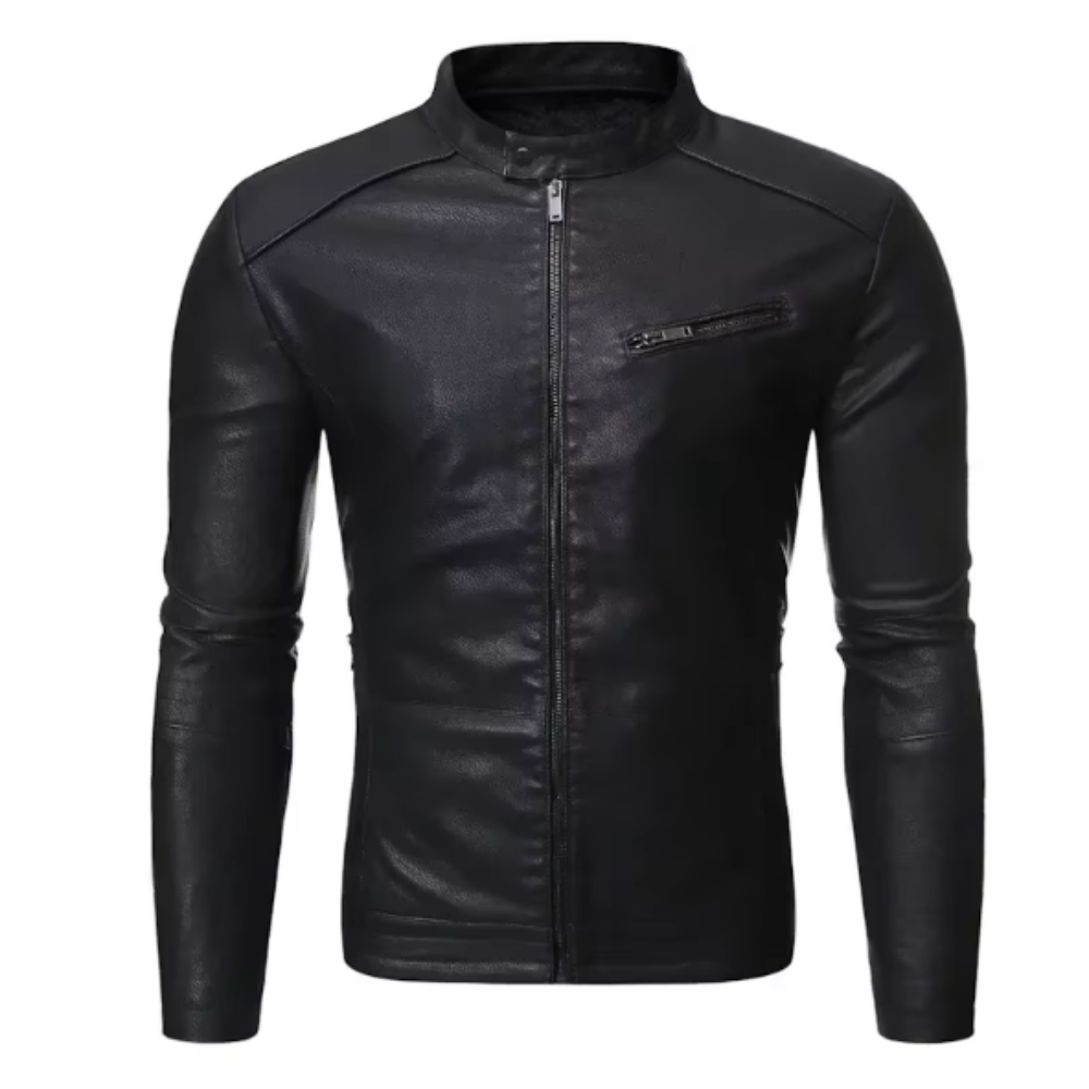 Veste en cuir élégante
