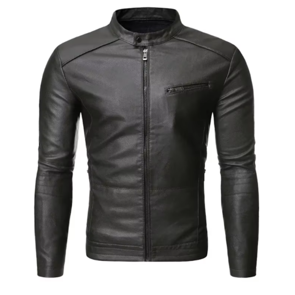 Veste en cuir élégante