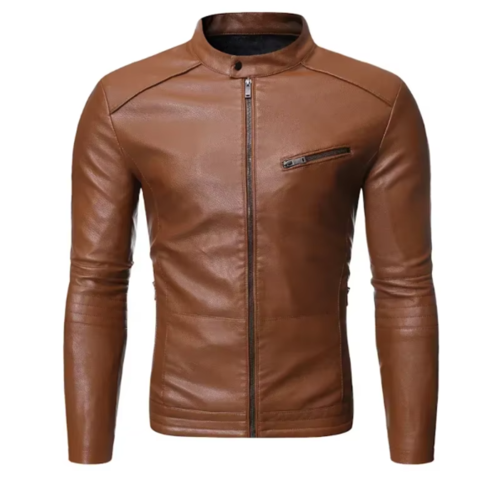 Veste en cuir élégante