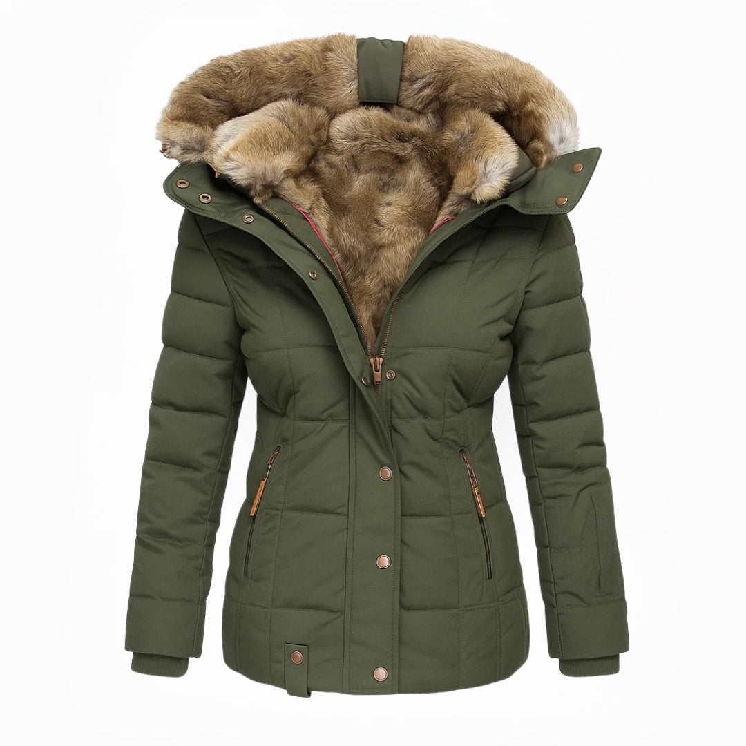 Forêt d'Hiver | Manteau d'hiver avec doublure en fourrure
