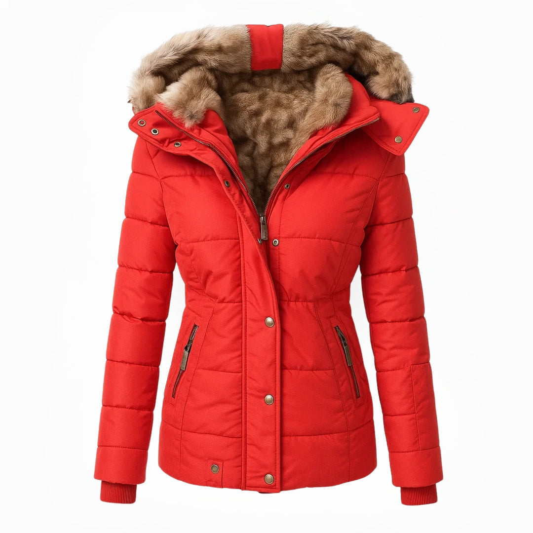 Forêt d'Hiver | Manteau d'hiver avec doublure en fourrure