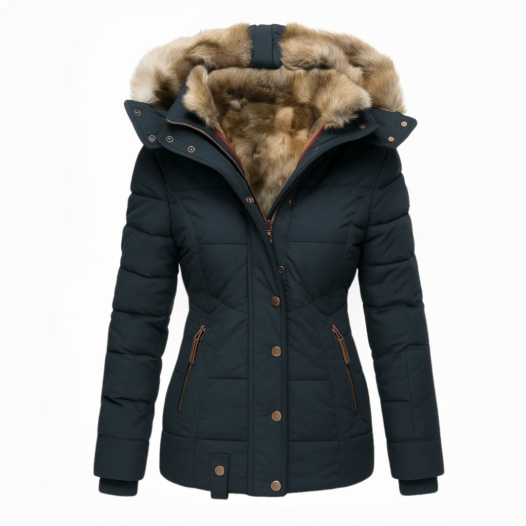 Forêt d'Hiver | Manteau d'hiver avec doublure en fourrure