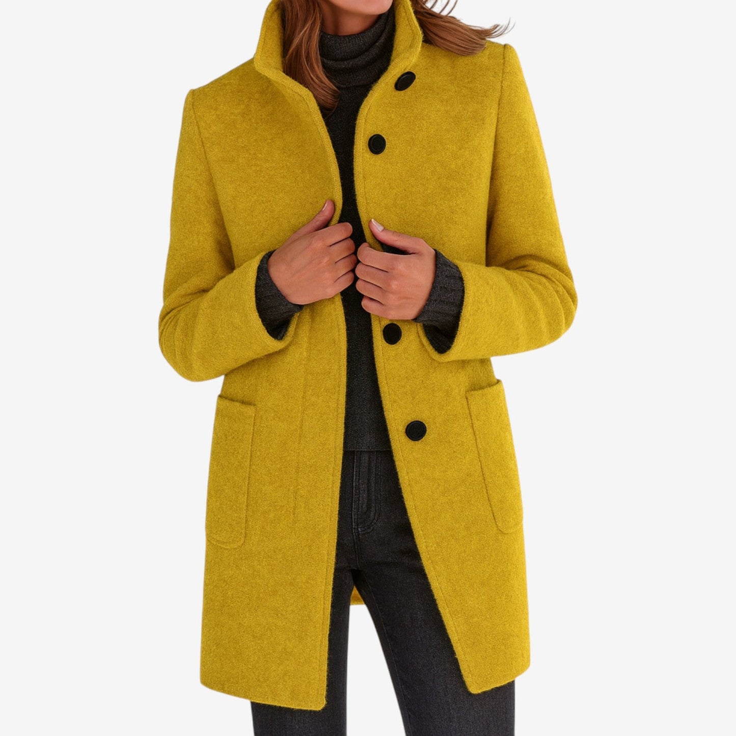 Mélorine™ Manteau Classique en Mélange