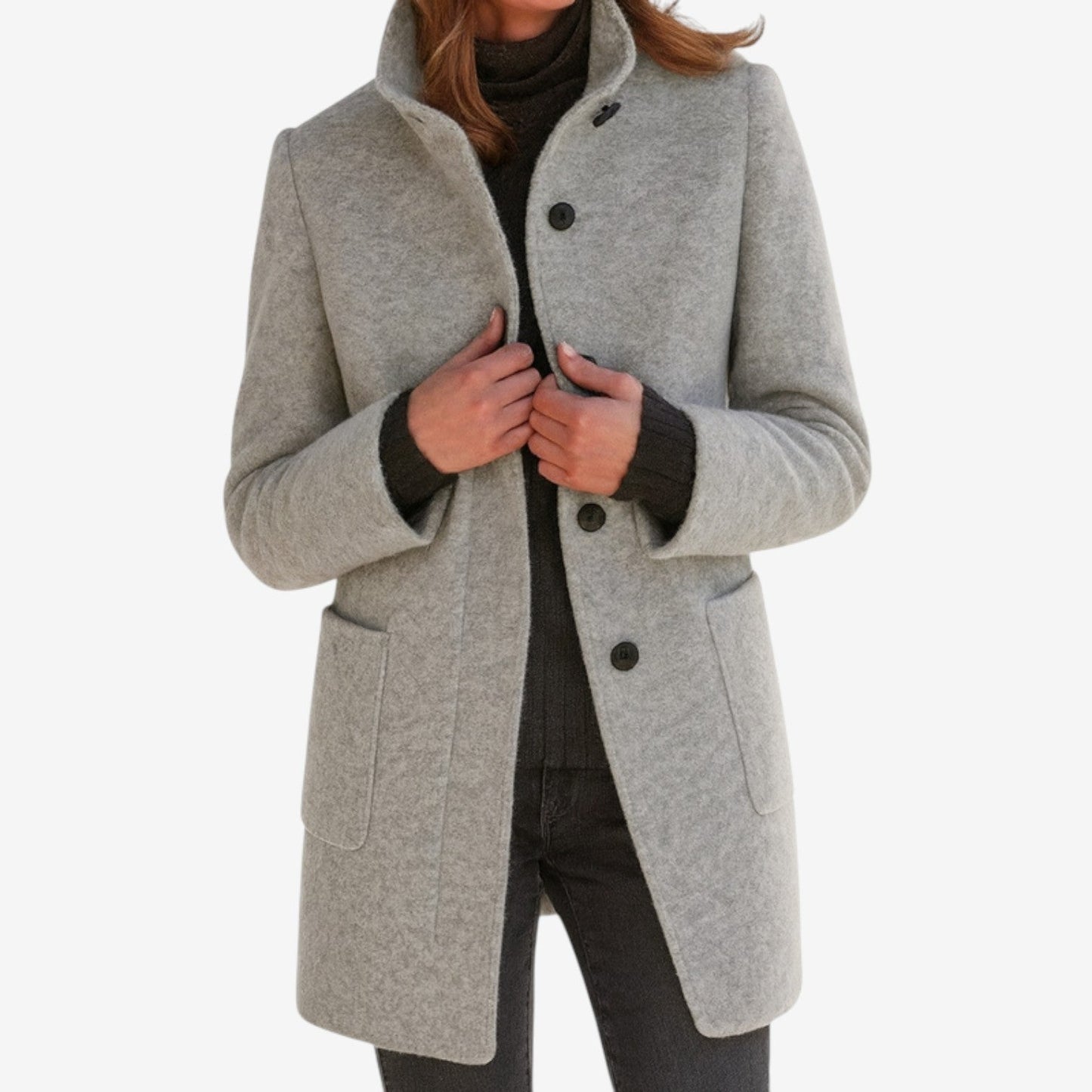 Mélorine™ Manteau Classique en Mélange