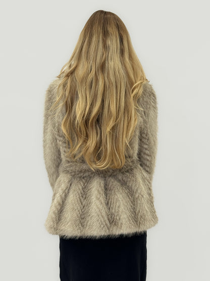 Veste en fausse fourrure douce - Lune