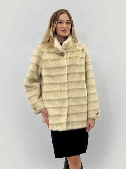 Veste en fausse fourrure effet vison - Aurora