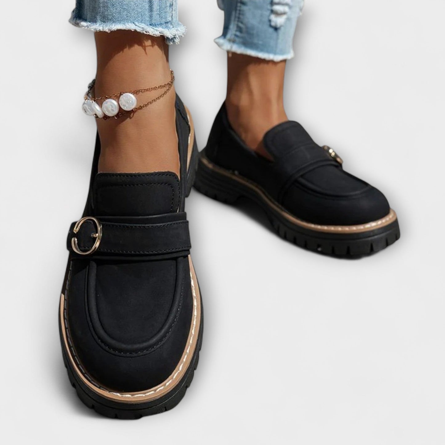 Lora™ | Mocassins Décontractés à Bout Rond