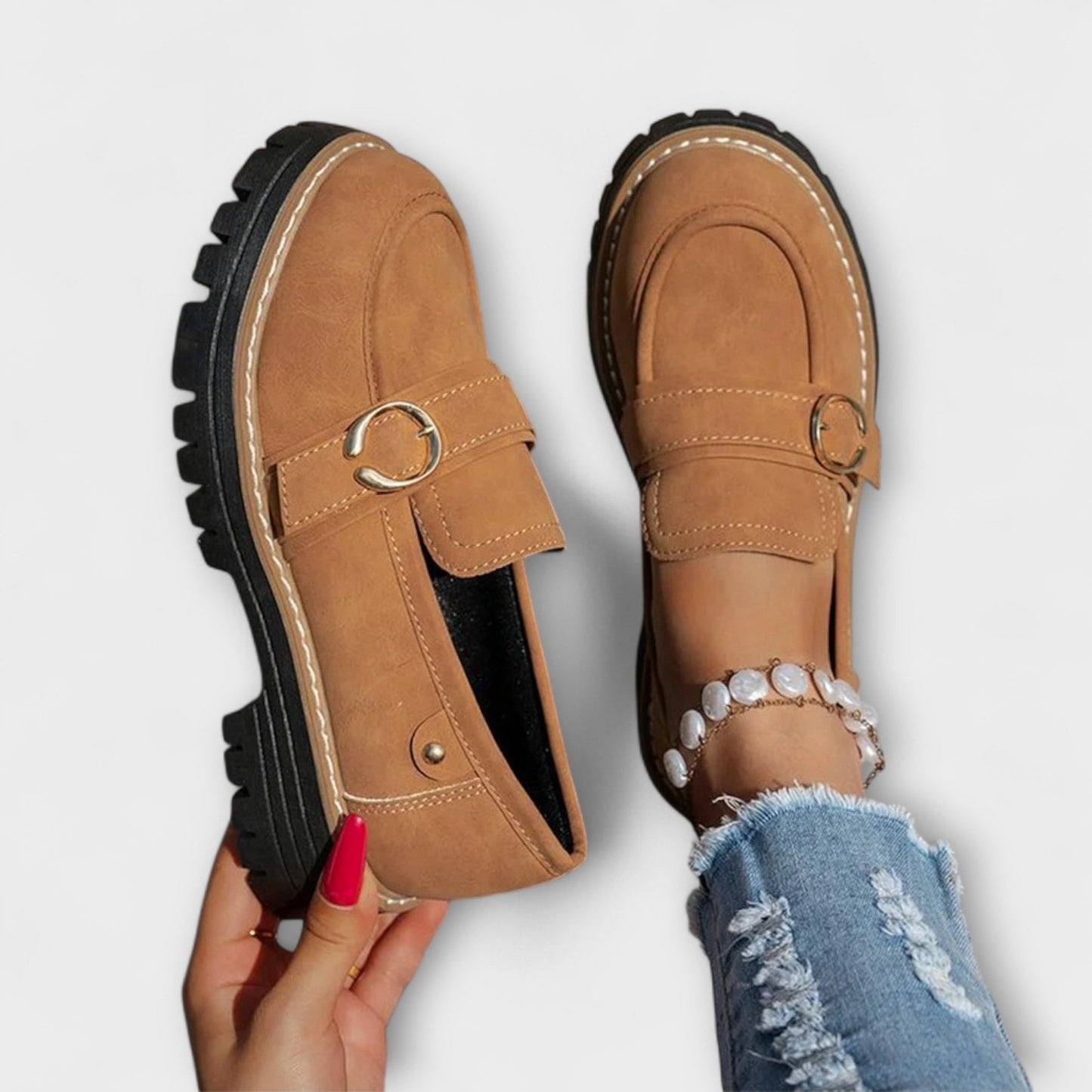 Lora™ | Mocassins Décontractés à Bout Rond