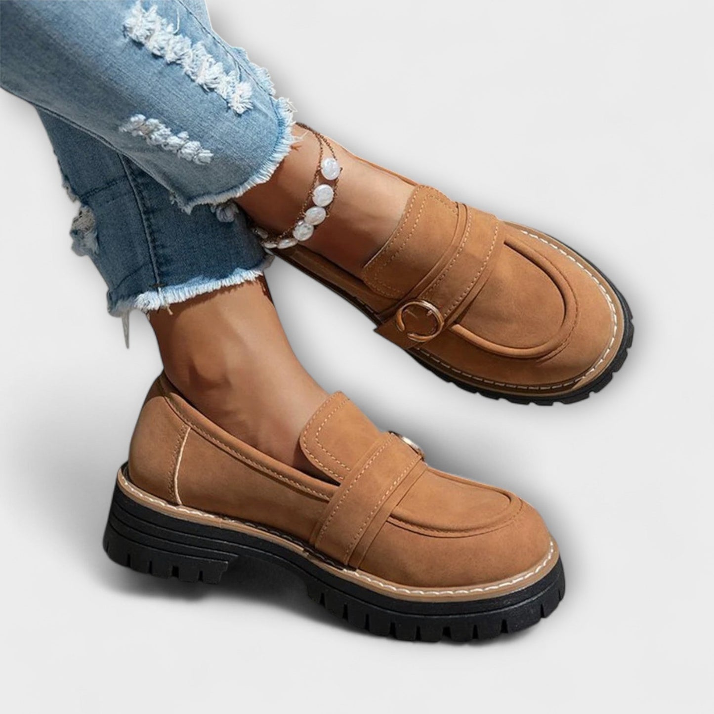 Lora™ | Mocassins Décontractés à Bout Rond