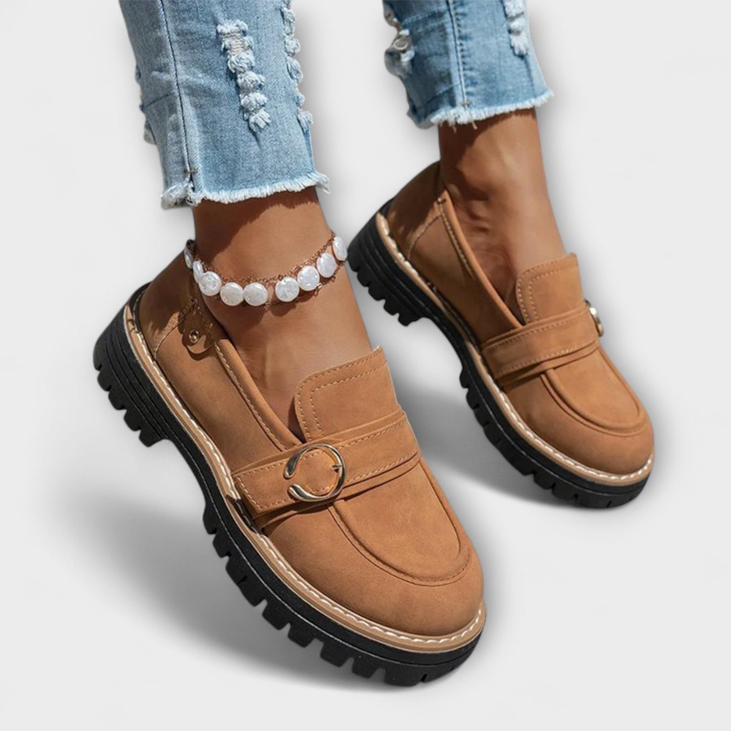 Lora™ | Mocassins Décontractés à Bout Rond