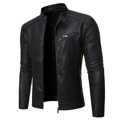 Veste en cuir élégante