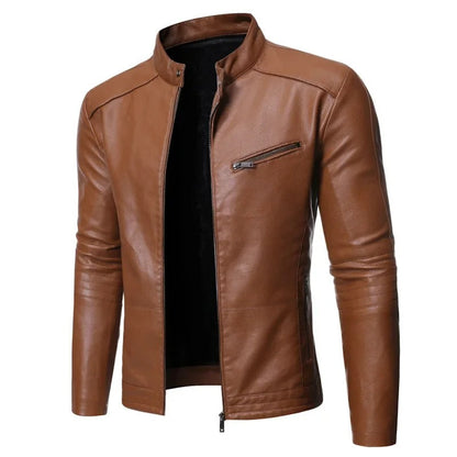 Veste en cuir élégante