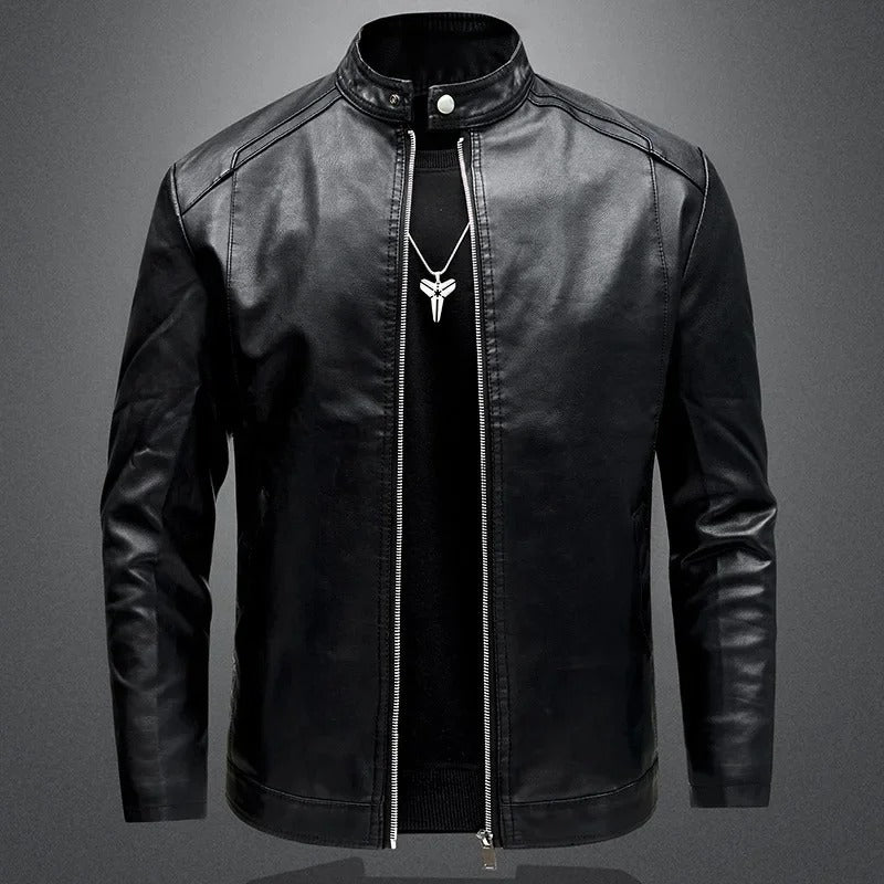 Veste en cuir pour homme élégante