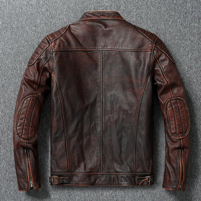 Veste en cuir vintage