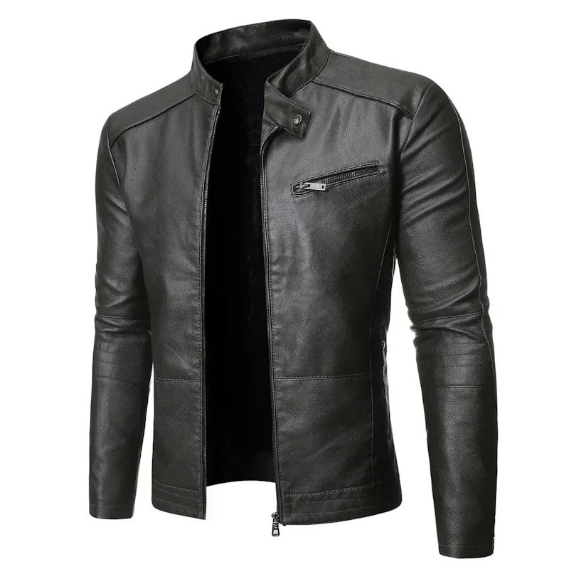 Veste en cuir élégante