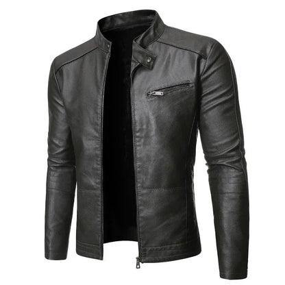 Veste en cuir élégante