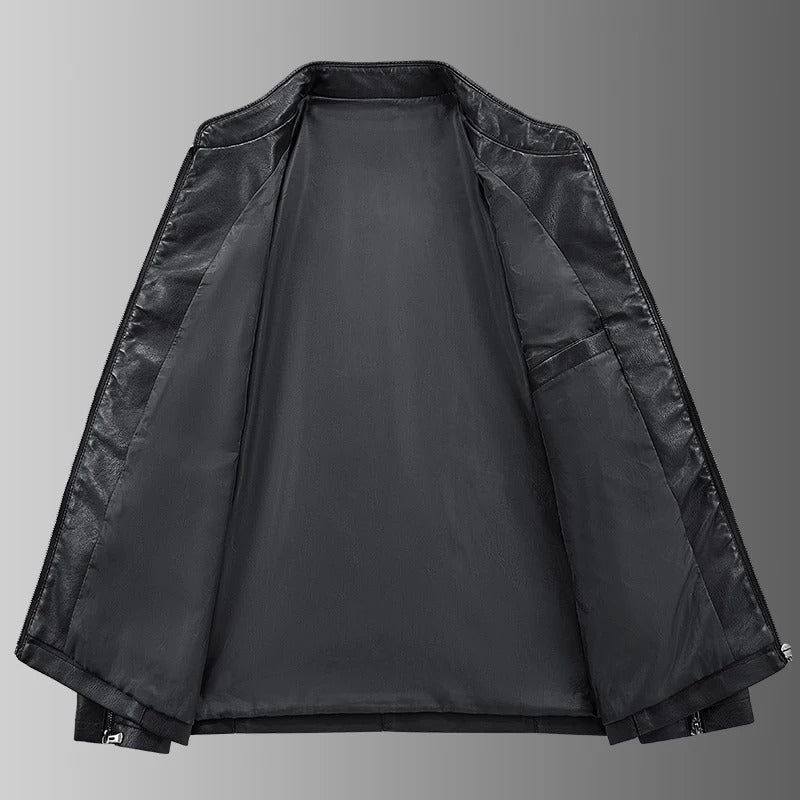 Veste en cuir motard