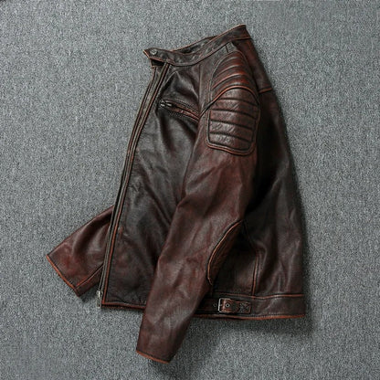 Veste en cuir vintage