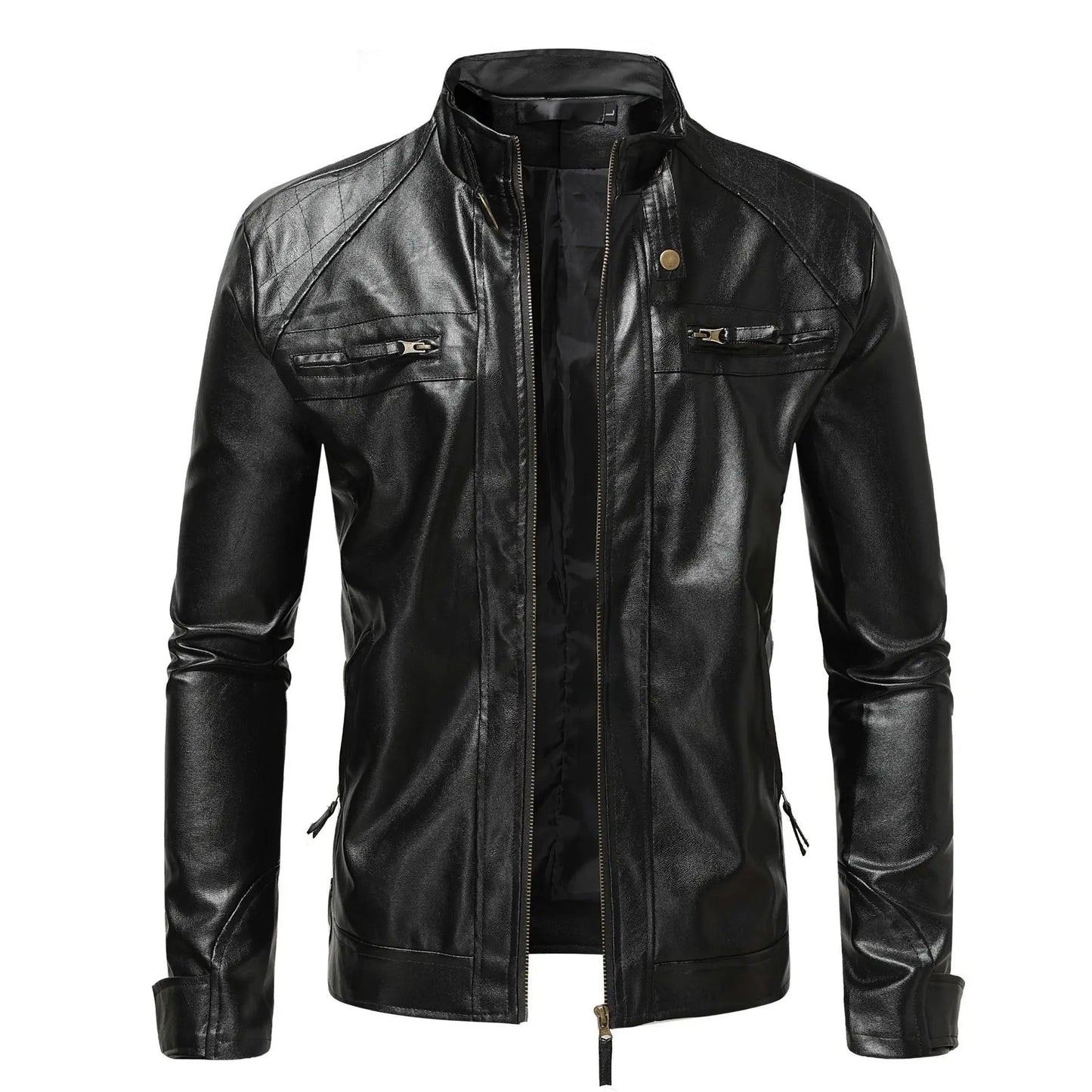 Veste en cuir élégante pour hommes