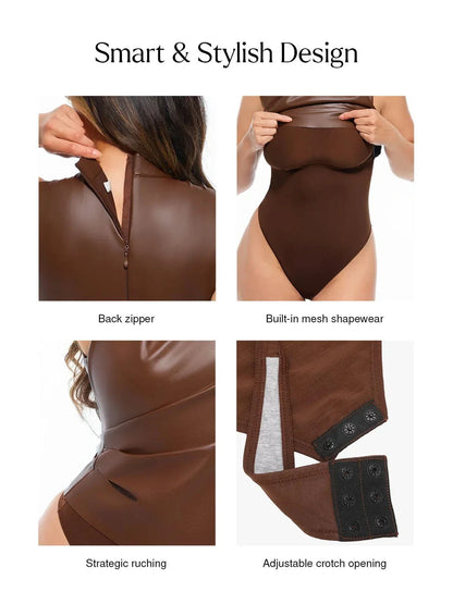 Body Sculptant 3-en-1 en Similicuir