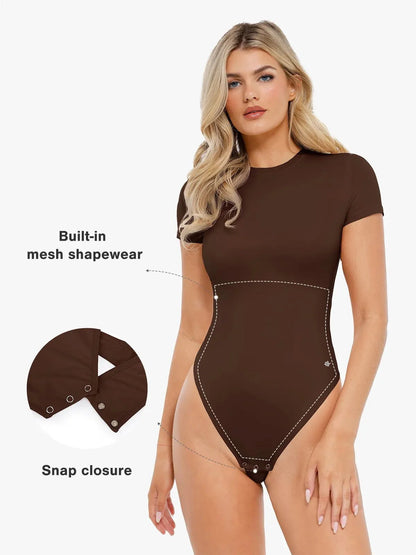 Body à manches courtes en shapewear Cloudsense