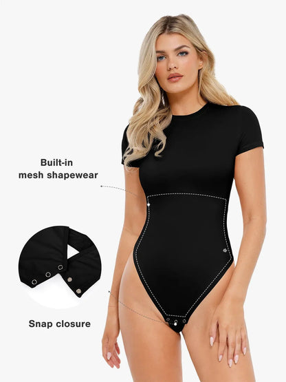 Body à manches courtes en shapewear Cloudsense