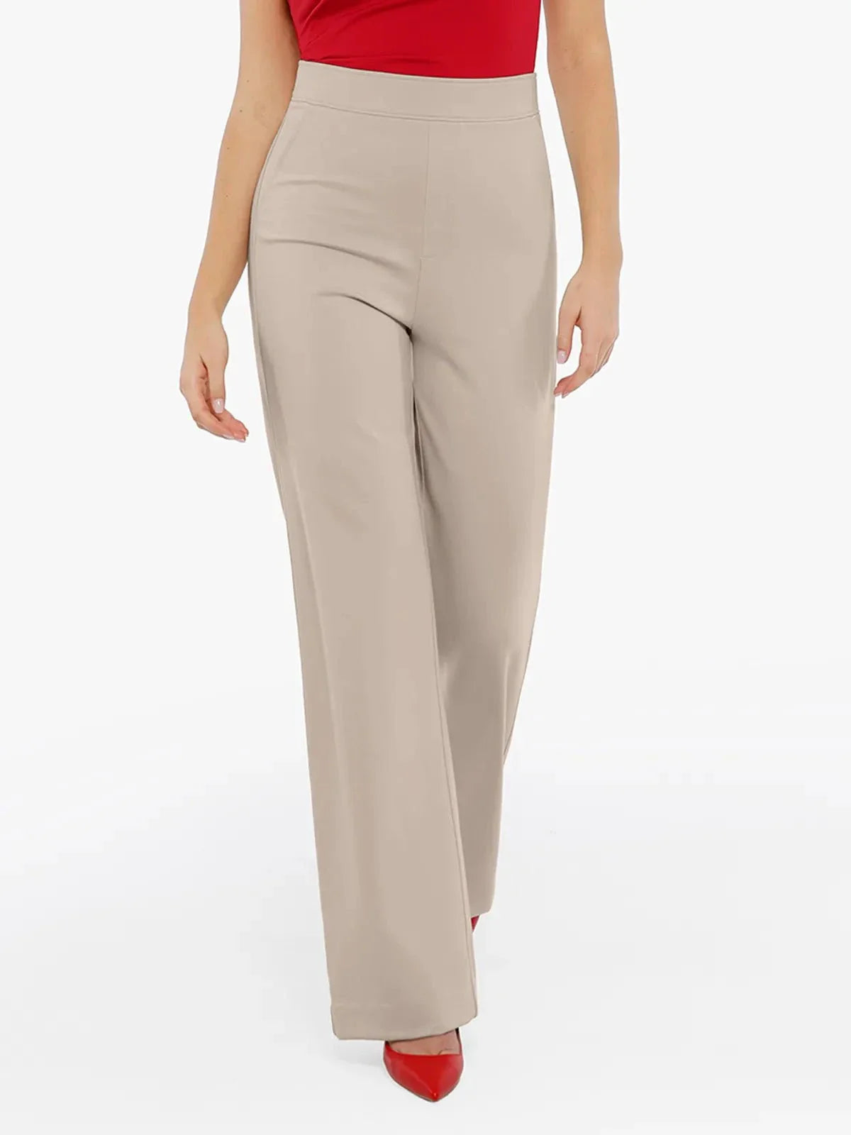 Pantalons Ponte Évasés Taille Haute Shapewear Executive