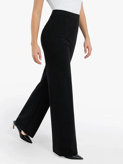 Pantalons Ponte Évasés Taille Haute Shapewear Executive