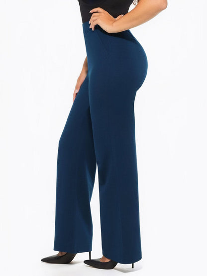 Pantalons Ponte Évasés Taille Haute Shapewear Executive