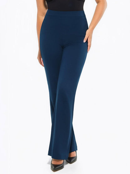 Pantalons Ponte Large à Taille Haute Shapewear Executive