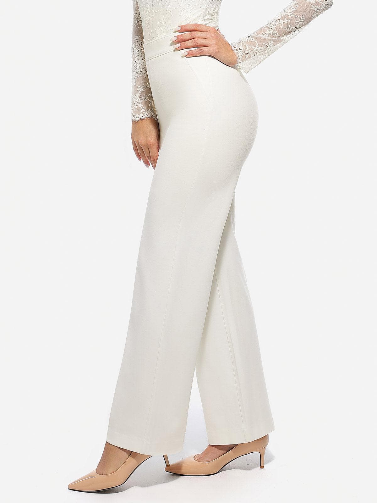 Pantalons Ponte Évasés Taille Haute Shapewear Executive
