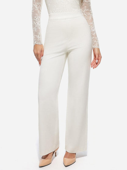 Pantalons Ponte Évasés Taille Haute Shapewear Executive