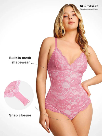 Body en Dentelle Complète Shapewear Contrôle Ferme