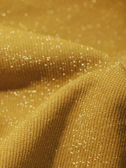 Body en Shapewear Métallique Sans Couture avec Contrôle du Ventre