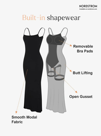 Robe Maxi Amincissante en Modal Shapewear