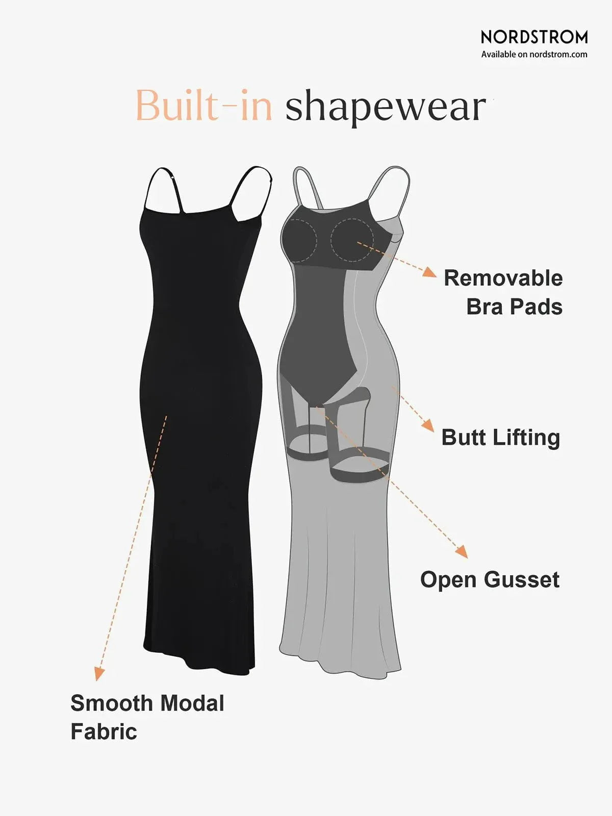 Robe Maxi Slimming Modal Shapewear