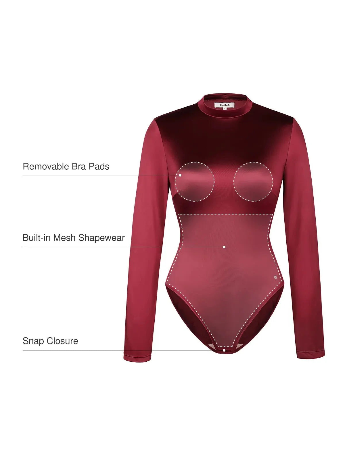 Body sculptant imprimé taille haute avec contrôle du ventre