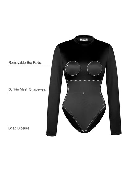 Body sculptant imprimé taille haute avec contrôle du ventre