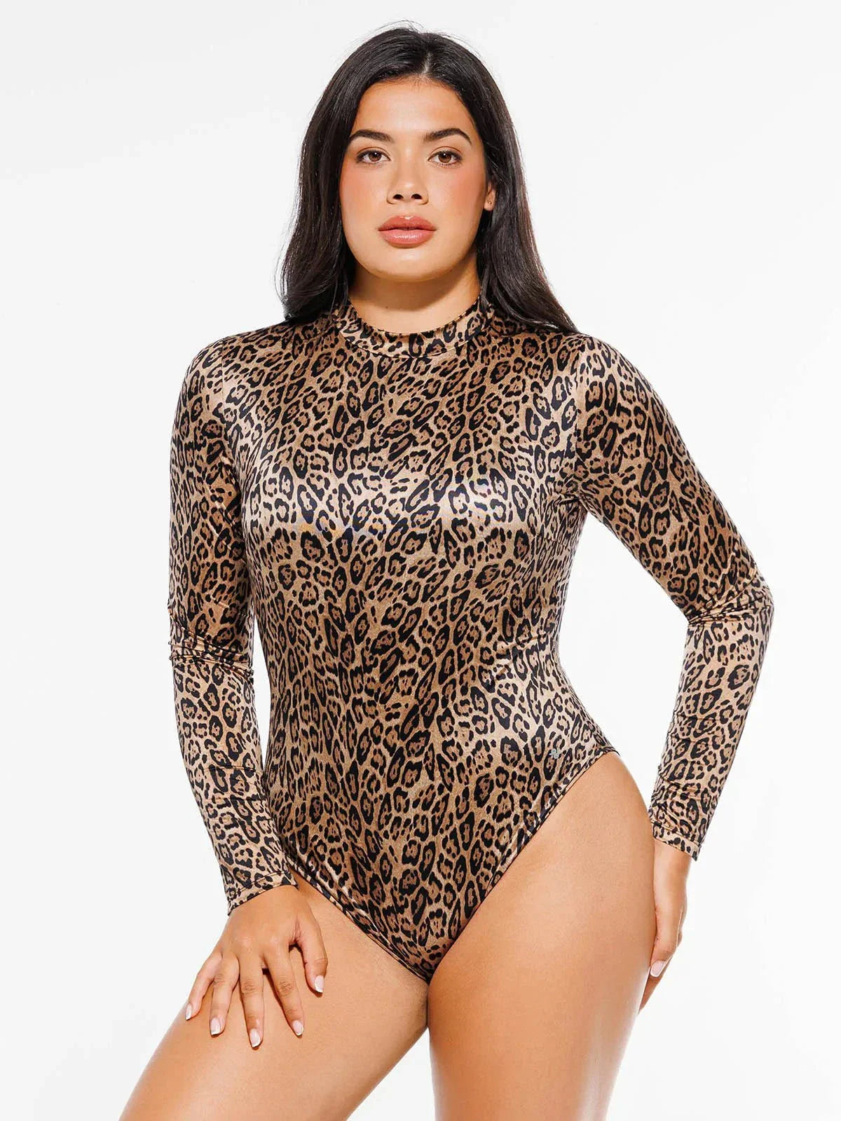 Body sculptant imprimé taille haute avec contrôle du ventre