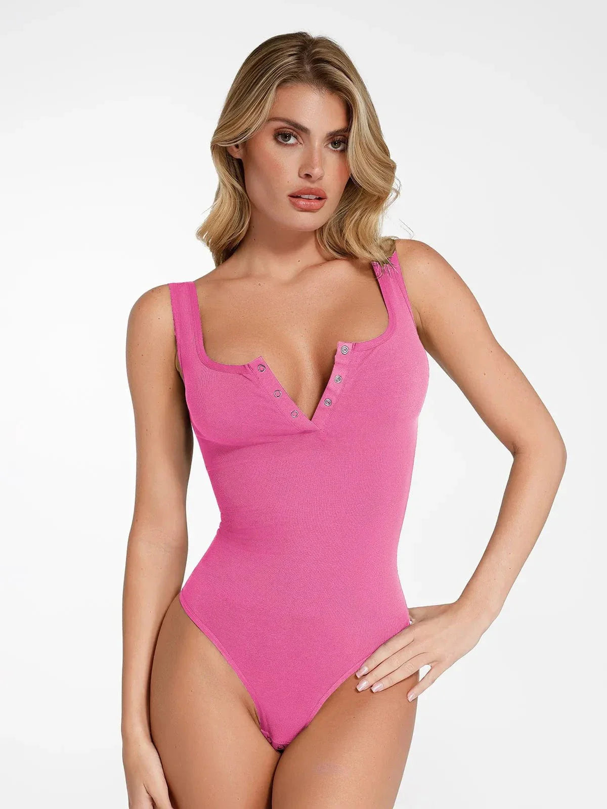 Body en Modal Seamless Shapewear à Encolure Henley