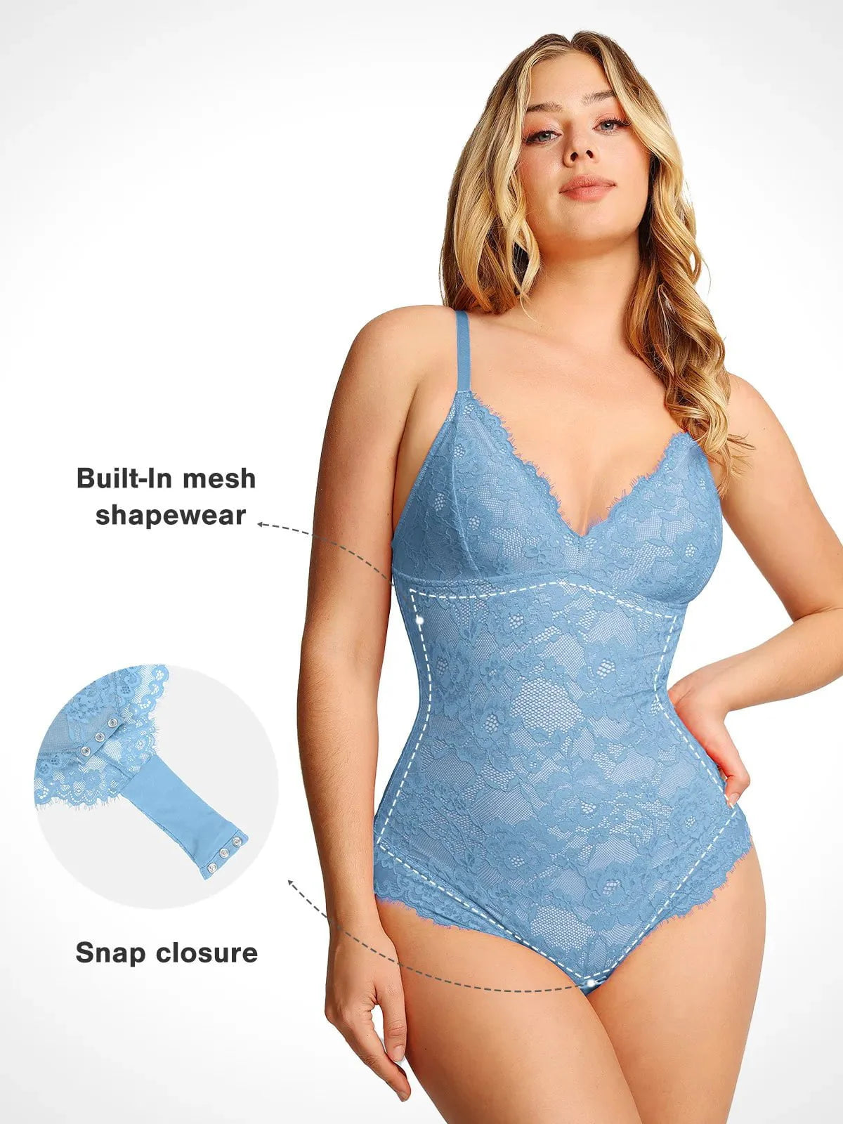 Body en Dentelle Complète Shapewear Contrôle Ferme