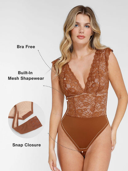 Body sculptant en dentelle ou jupe midi ou boléro