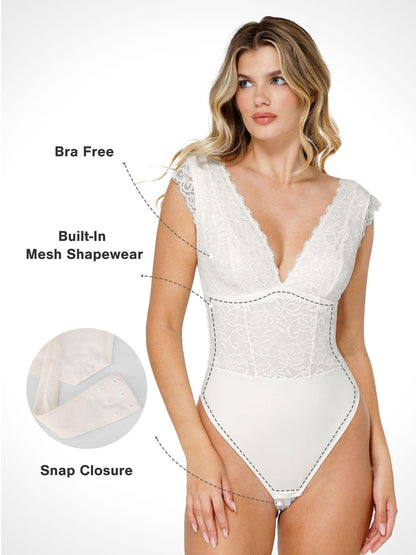 Body sculptant en dentelle ou jupe midi ou boléro