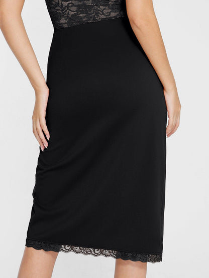 Soutien-gorge en dentelle shapewear ou jupe midi amincissante