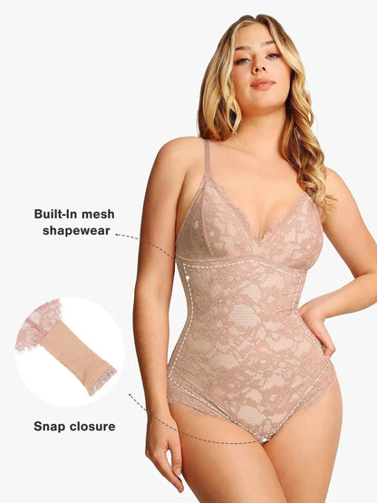 Body en Dentelle Complète Shapewear Contrôle Ferme